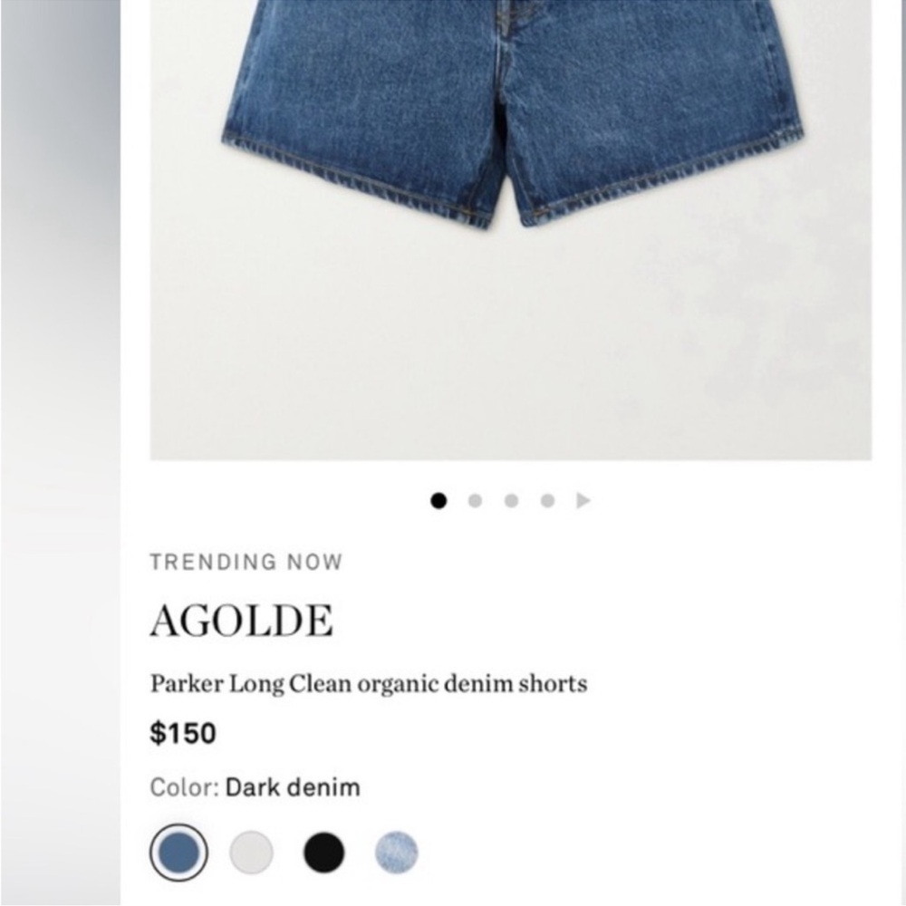 Agolde Parker Long Shorts - Picture 13 of 13